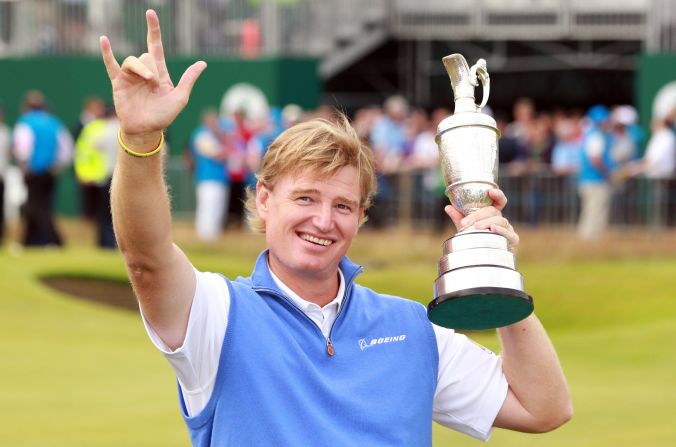 Ernie Els ended a 10-year wait for his fourth major title after winning the British Open for the second time following Adam Scott's final-round collapse at Royal Lytham and St. Annes.