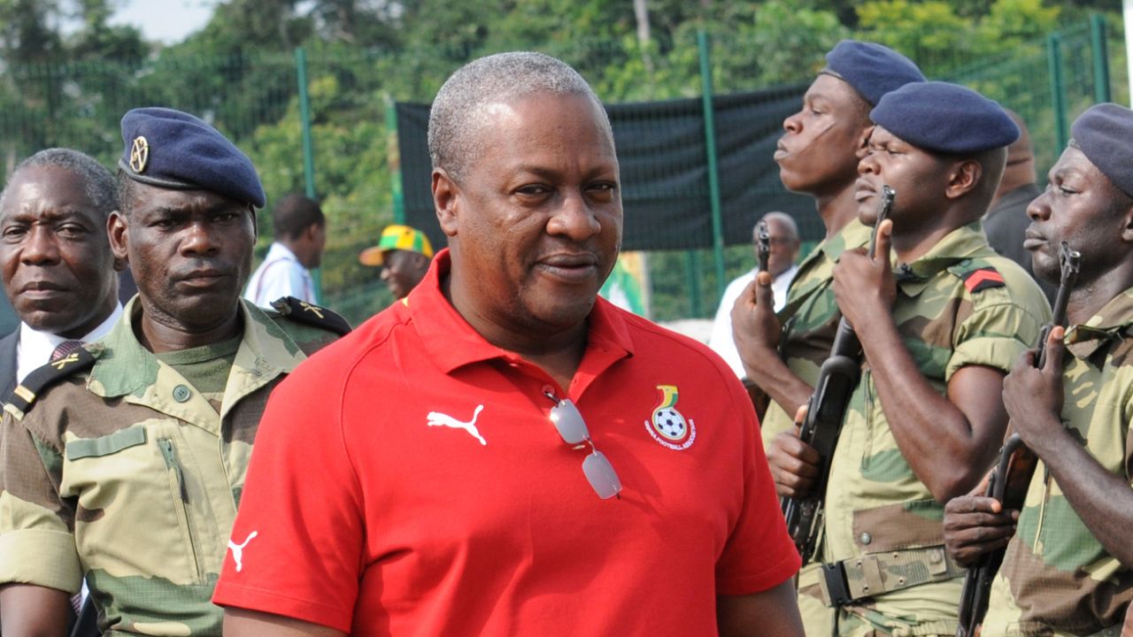 John Dramani Mahama was sworn in as Ghana's new president Tuesday.