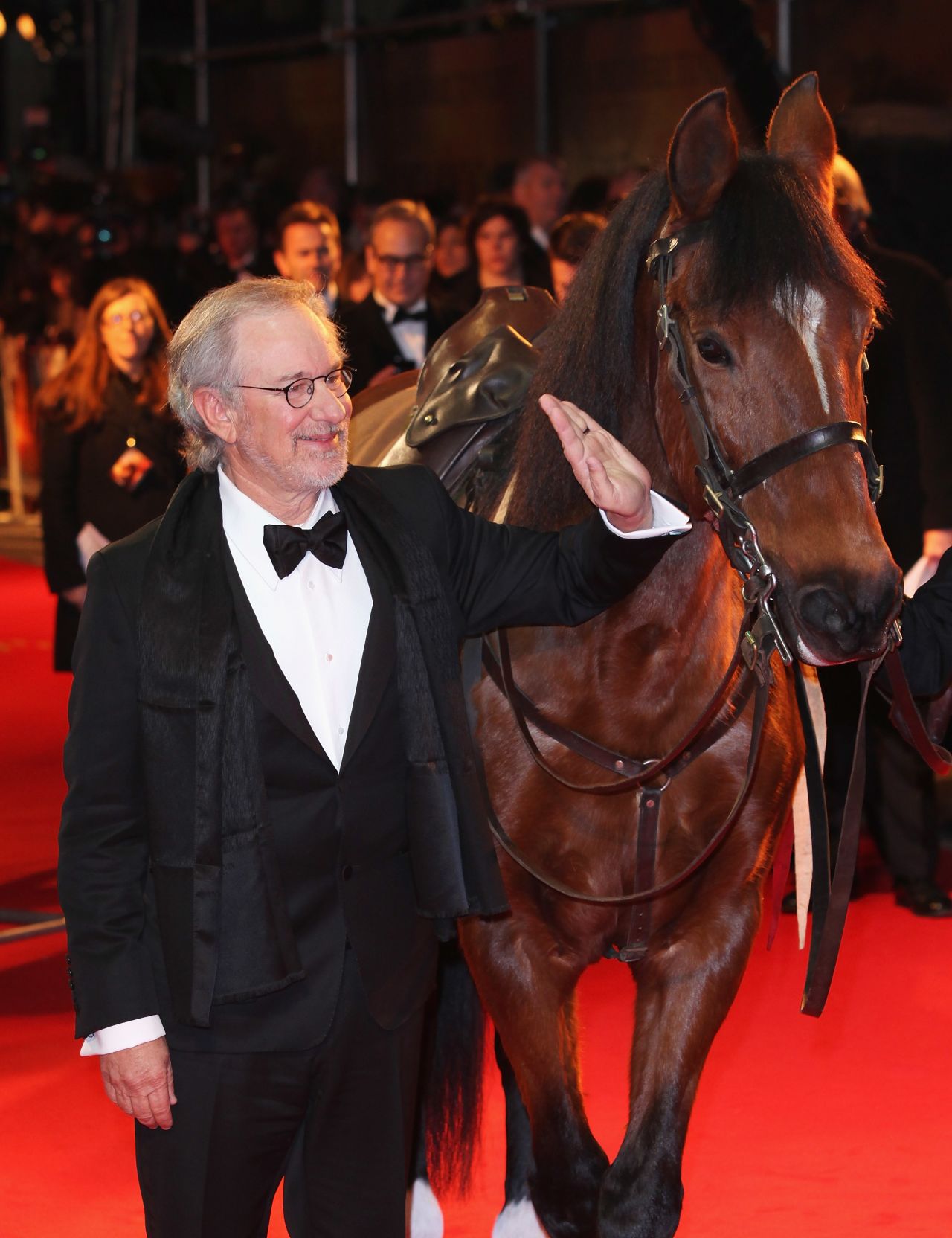 Oscar-winning director Steven Spielberg's interest in horses does not stop at the movie set. He co-owned racehorse Atswhatimtalkingabout, which came fourth in the 2003 Kentucky Derby. He is also an investor in Biscuit Stables, the Delaware-based race trainers.