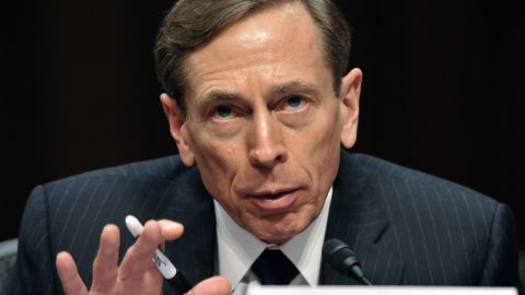 CIA Director David Petraeus is pictured here on January 31, 2012. 