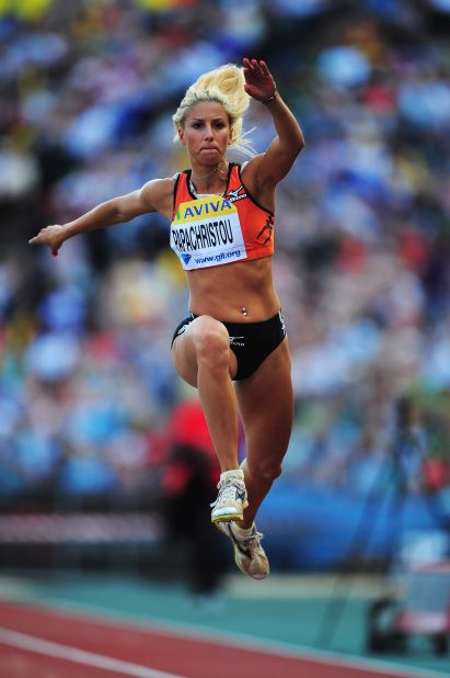 Greek triple jumper Paraskevi Papachristou was banned from the 2012 London Olympics and suspended from her country's Olympic team for an offensive post on Twitter.