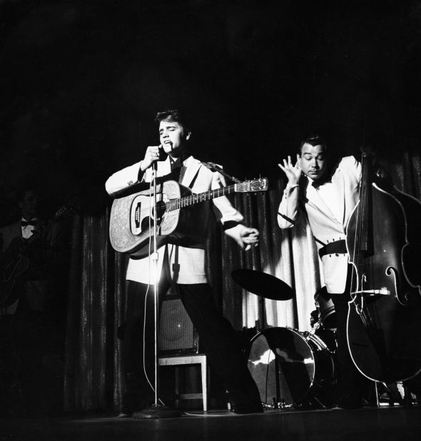 Many found Elvis' music pleasing to the ear, but his pelvic thrusts might have had just as much to do with the screaming throngs of teenage girls flocking to his shows.