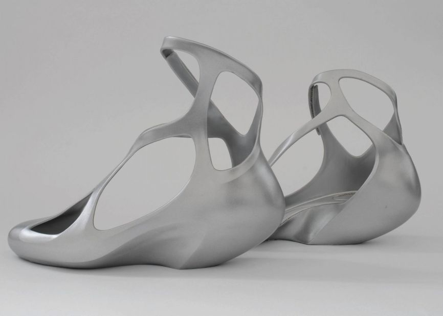Hadid has also designed furniture, door handles, vases and these plastic shoes for Brazilian label Melissa.