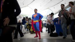 Superman won't get lost in the crushing Comic-Con crowds.
