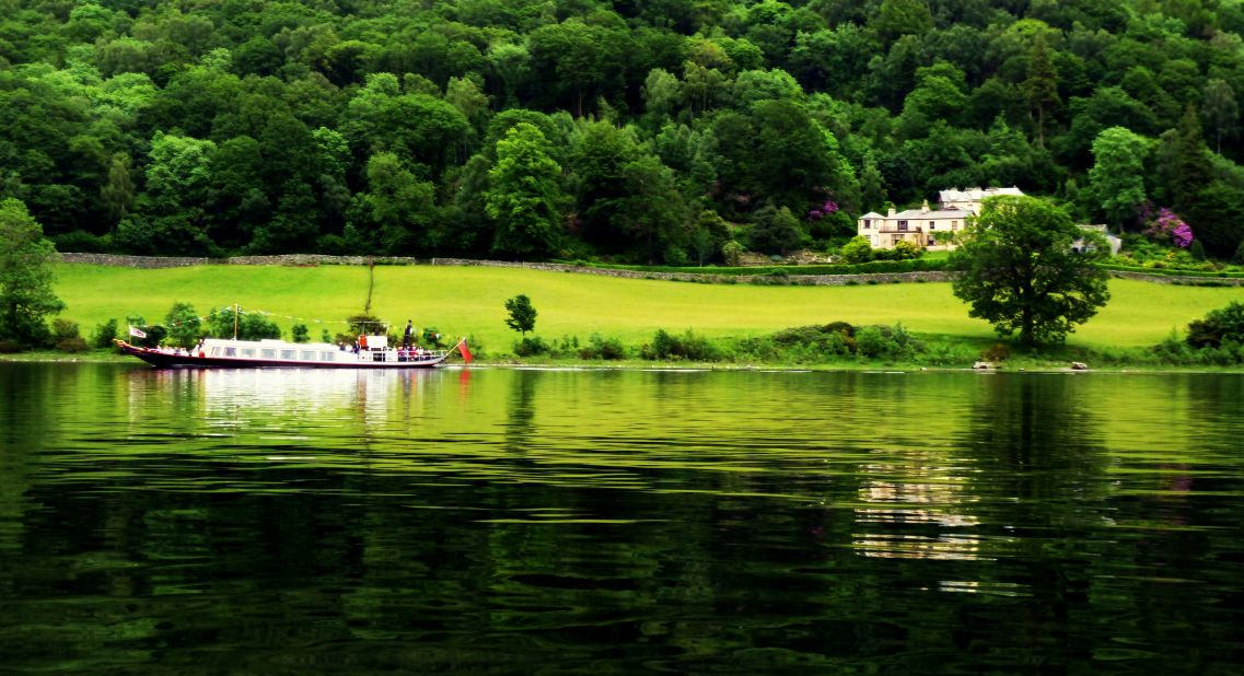 The 19th-century Steam Yacht Gondola offers rides to Brantwood in the Lake District.