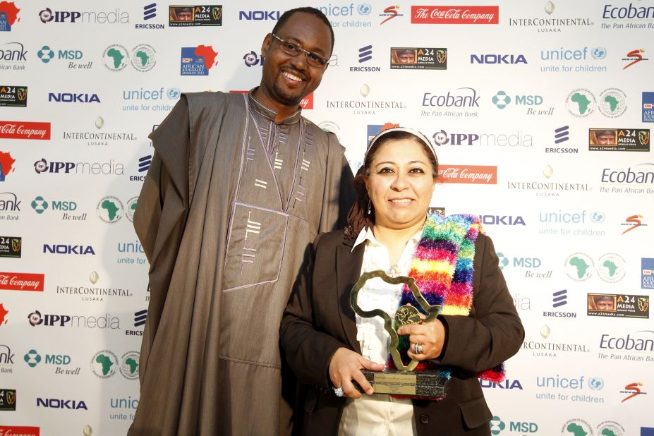 The Francophone General News Award is awarded to Egyptian journalist Manar Attiya. 