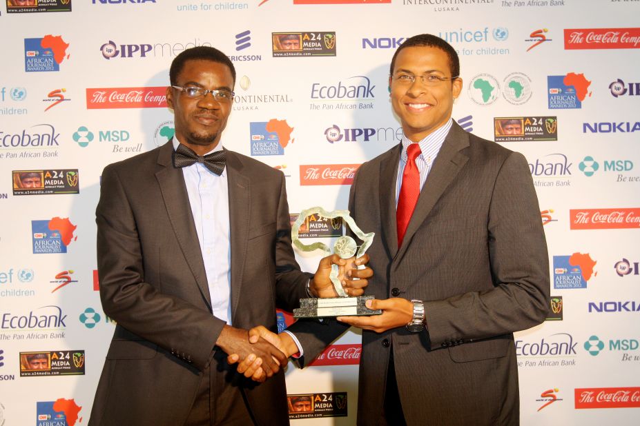 For the piece, "Bagadry: A walk through the slave route", Errol Barnett gives the Tourism award to Ahaoma Kanu.