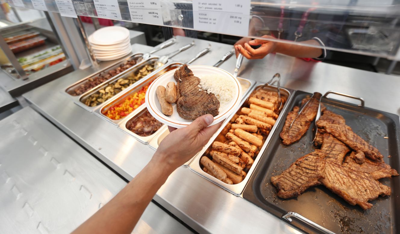 Organizers expect 1.2 million meals to be served during the Olympics -- 60,000 a day.