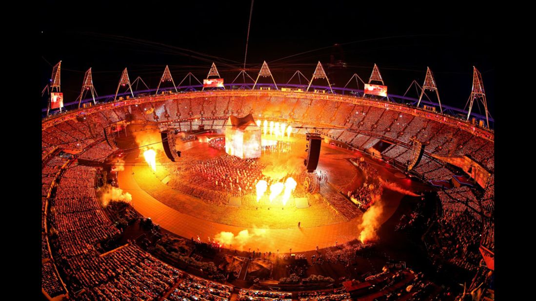 A general view of the opening ceremony.