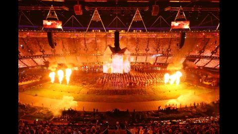 A broad view of the opening ceremony.