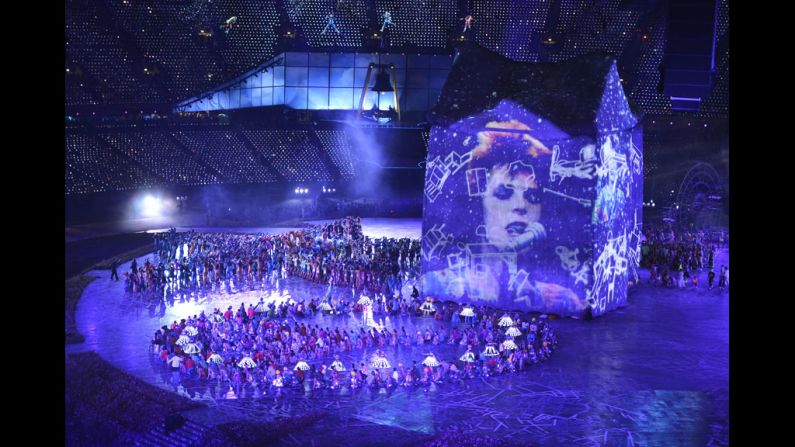 Artists perform during the opening ceremony.