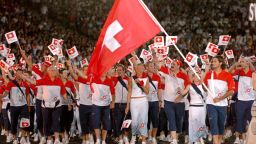 Roger Federer first had the honor of carrying Switzerland's flag at the 2004 Olympics in Athens.  