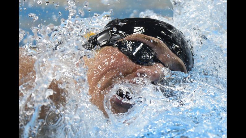 Lochte competes in the men's 400-meter individual medley final. "I know it's my time, and I'm ready."