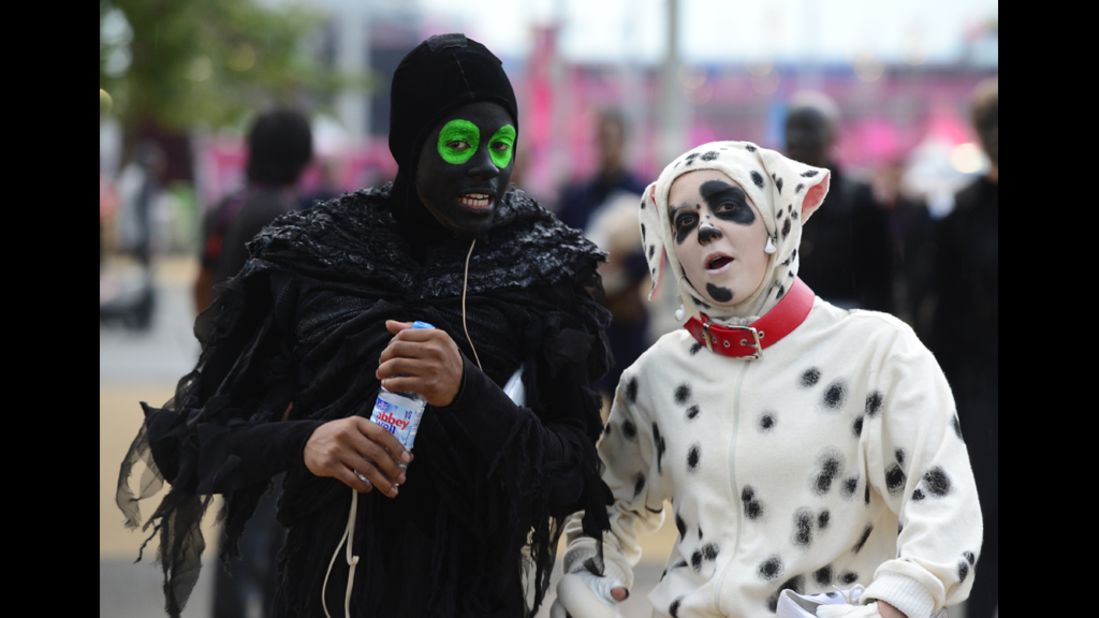 The spirit of the Olympics softens hearts all over. Here, Death makes conversation with a lonely Dalmatian before stealing her soul and carrying her to the underworld.