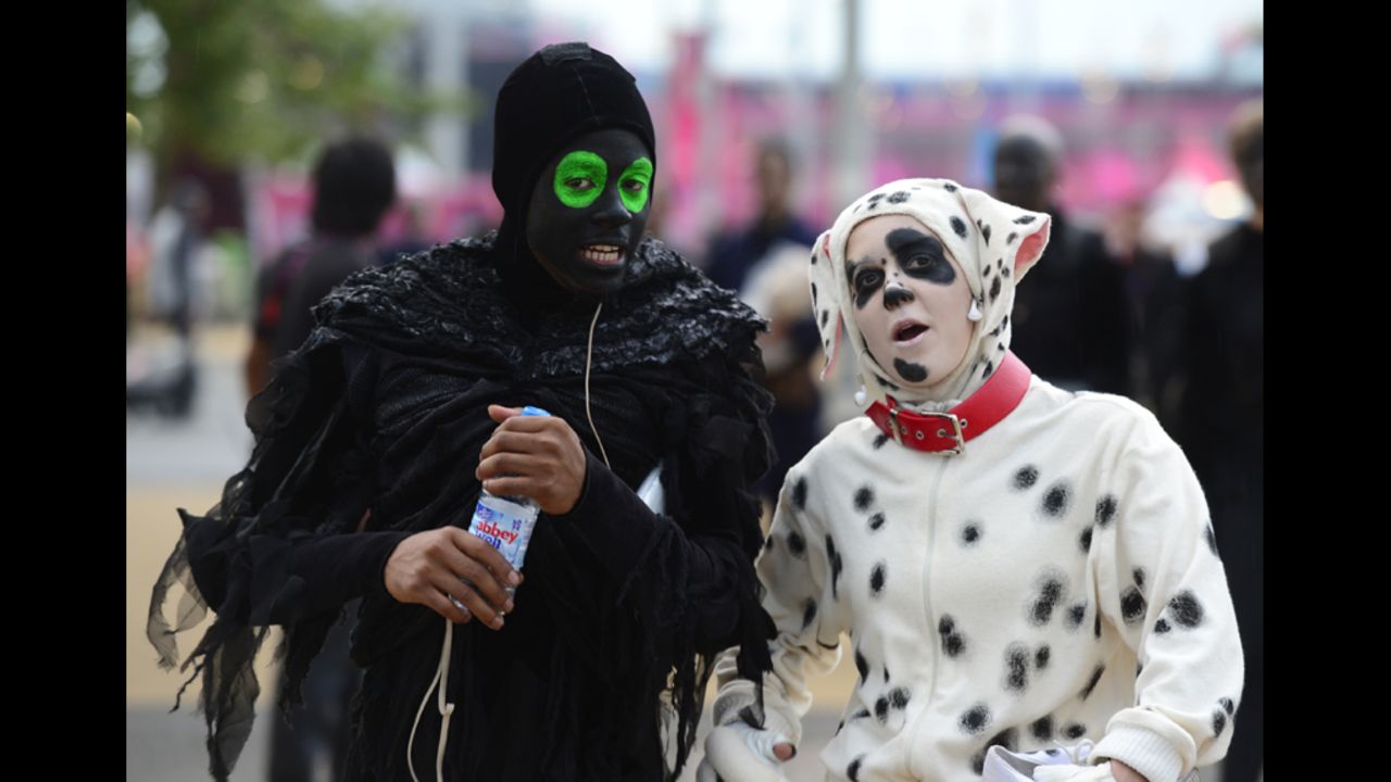 The spirit of the Olympics softens hearts all over. Here, Death makes conversation with a lonely Dalmatian before stealing her soul and carrying her to the underworld.