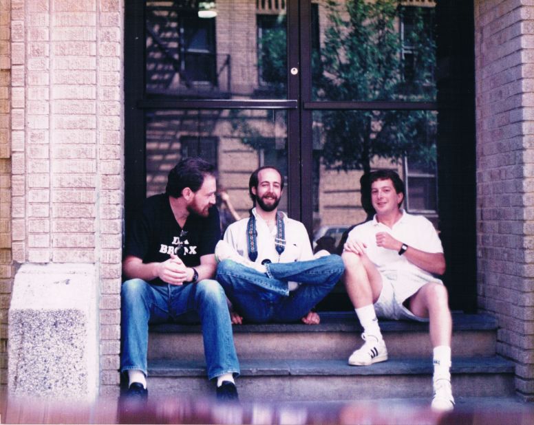 Springer was living in Atlanta by August 25, 1991, but he didn't miss the annual reunion in the Bronx. From left to right: Steven Springer, Steve Haimowitz and Errol Honig