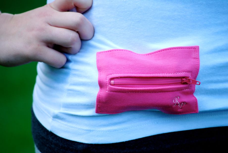 Eight-year-old Rylee Stark's mother, Corrie, wanted her daughter to keep her pump secure and still feel fashionable. Rylee's Pocket shirts were born.