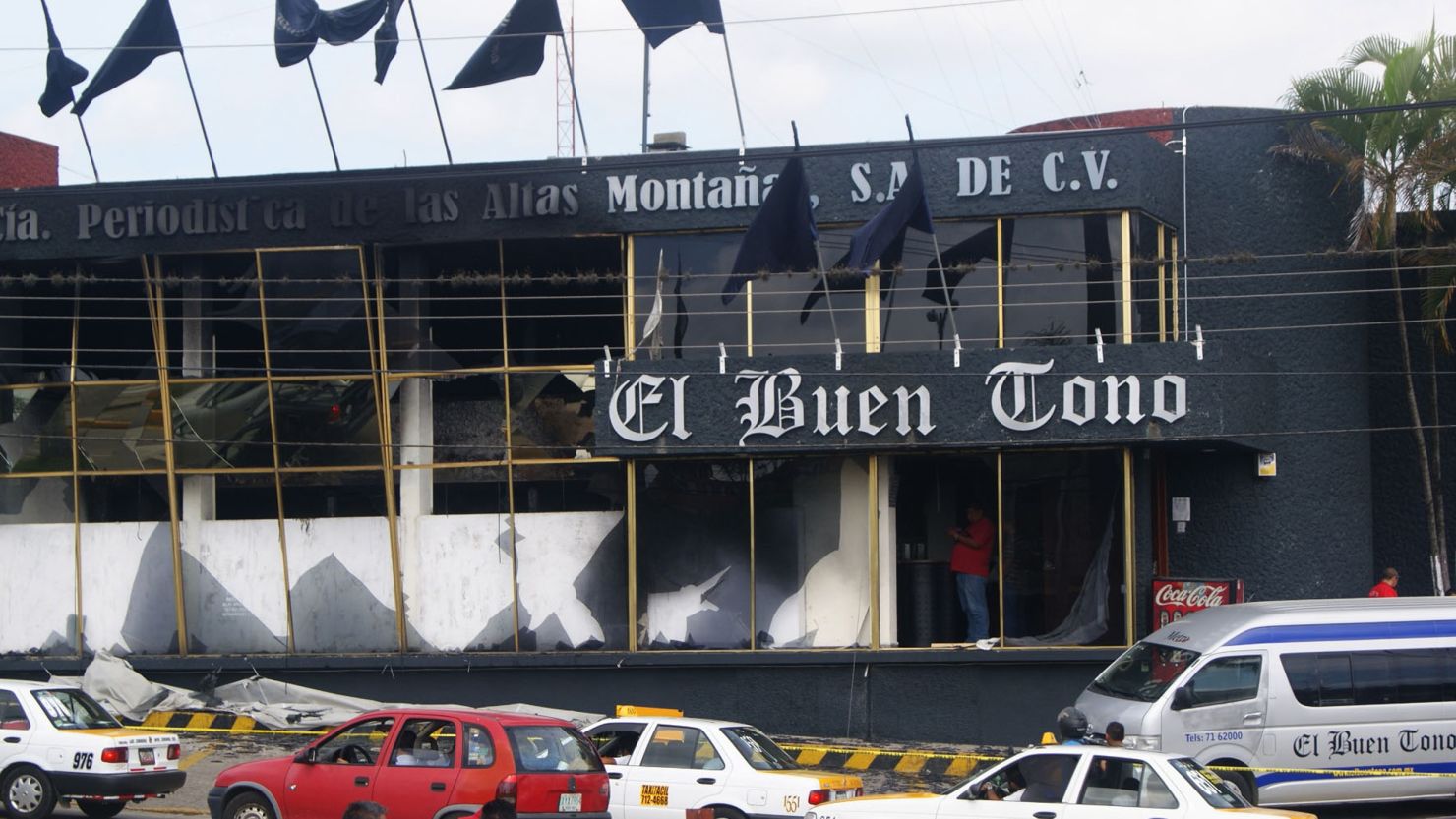 El Norte newspaper is the latest newspaper under attack in Mexico. Previously the El Buen Tono newspaper (pictured here) suffered from arsonists. Journalists have come under frequent attack in Mexico since the country declared open war on drug cartels.