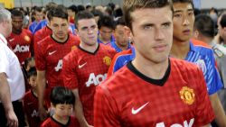 Players of Manchester United attend the match during the Friendly Match between Shanghai Shenhua and Manchester United at Shanghai Stadium on July 25, 2012 in Shanghai, China.