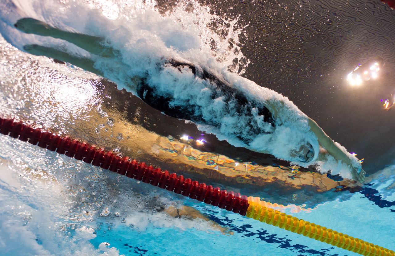Allison Schmitt of the United States competes in the women's 200-meter freestyle heat Monday.