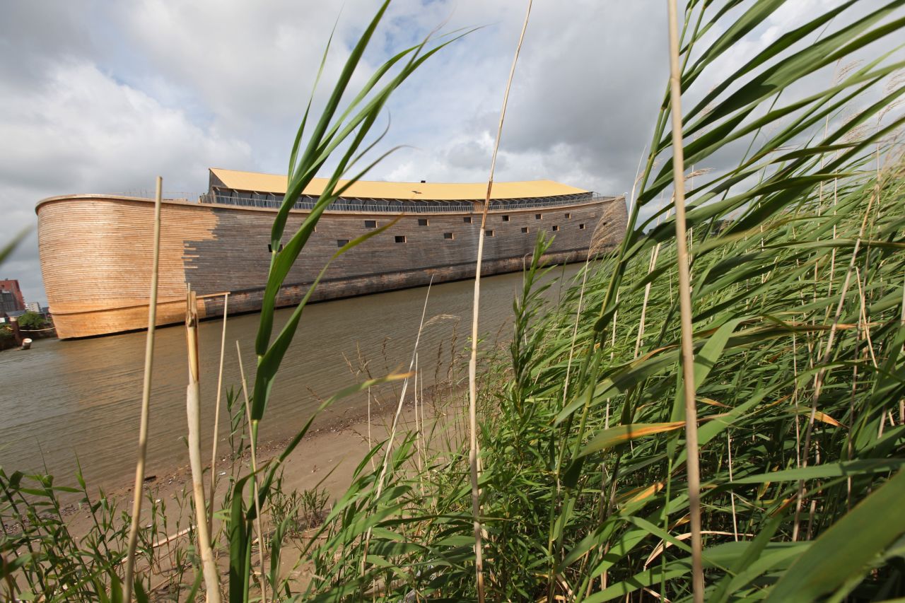 Johan Huibers, a wealthy Dutch Christian, has built a full-scale replica of Noah's ark according to the measurements given in the Bible.