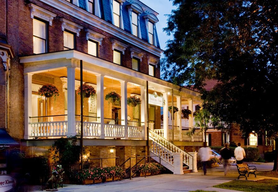 The historic 31-room Saratoga Arms hotel was built in 1870.