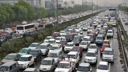 Image #: 18794555    Heavy traffic moves along a busy road as it rains during a power-cut at the toll-gates at Gurgaon on the outskirts of New Delhi July 31, 2012. Grid failure hit India for a second day on Tuesday, cutting power to hundreds of millions of people in the populous northern and eastern states including the capital Delhi and major cities such as Kolkata. REUTERS/Stringer (INDIA - Tags: ENERGY SOCIETY TRANSPORT)       REUTERS /STR /LANDOV
