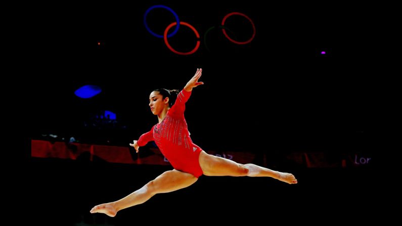 American Alexandra Raisman competes on the balance beam Tuesday. 