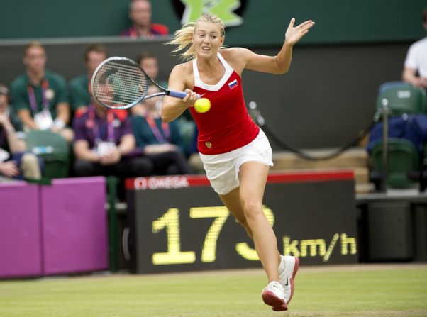 Russia's Maria Sharapova caused one of the hometown talent to leave the Olympic competition, beating Laura Robson 7-6 (7-5) 6-3.