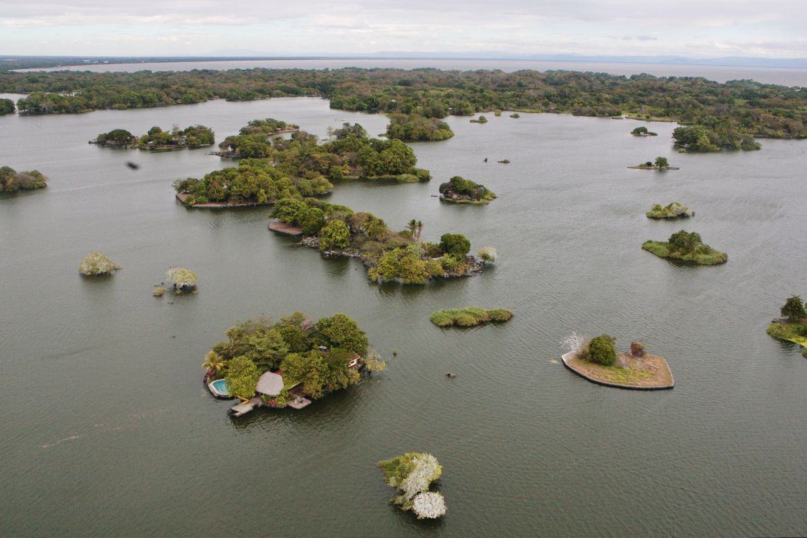Lake Nicaragua contains a group of 365 small volcanic islands called the Islets of Granada.