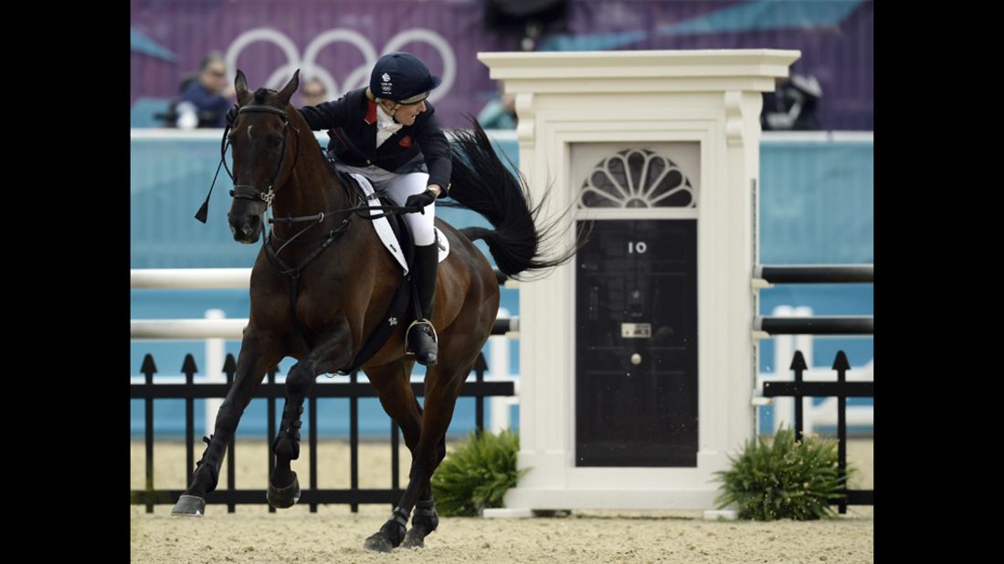 Kristina Cook helped Great Britain win silver in the team eventing competition.