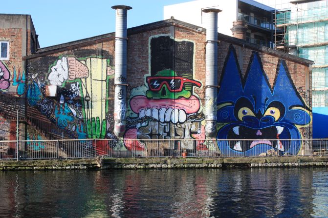A collaboration between Burning Candy Crew artists Cept, Tek33, Mighty Mo, Gold Peg, Sweet Toof and Cyclops directly opposite the Olympic stadium in Hackney Wick. Parts of the work have since been removed as the buildings are converted into cafes and bars.