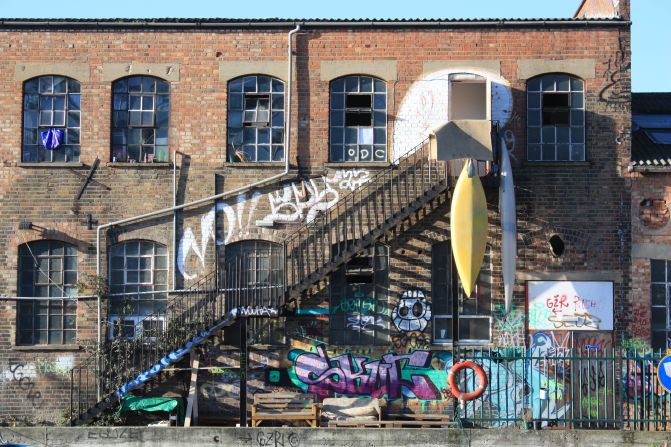 The former factories and warehouses In Hackney Wick, now popular with artists, are also being eyed by property developers.