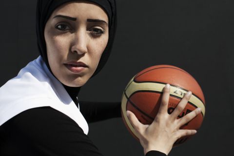 Qatari basketball player Amal Mohammad Awad.