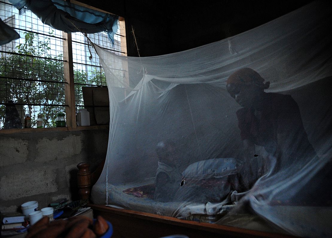 Sleeping under a bed net can reduce chances of contracting malaria.