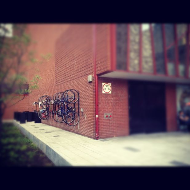 Bernice Radle used Instagram for this picture of bike racks in Montreal. Radle, a green consultant, frequently posts photos from her travels on social media to share cool aspects of the cities she visits with friends.