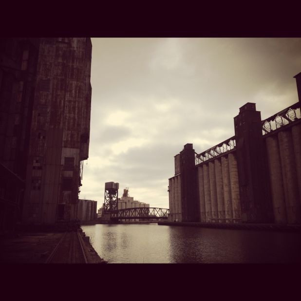 Bernice Radle took this Instagram shot of Buffalo's "Silo City" grain elevators.