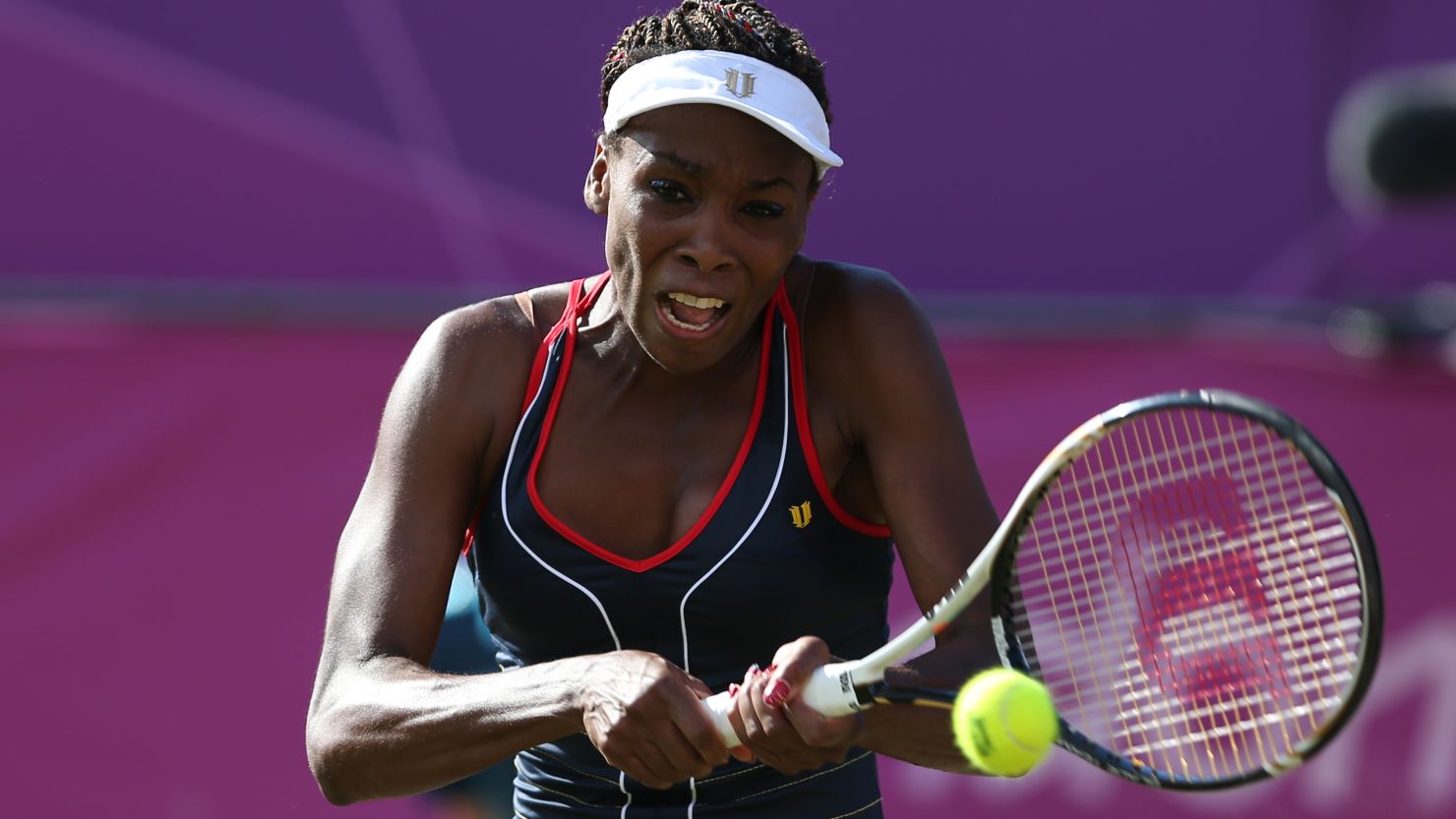 Venus Williams crashed out of the Olympic tennis tournament to Germany's Angelique Kerber