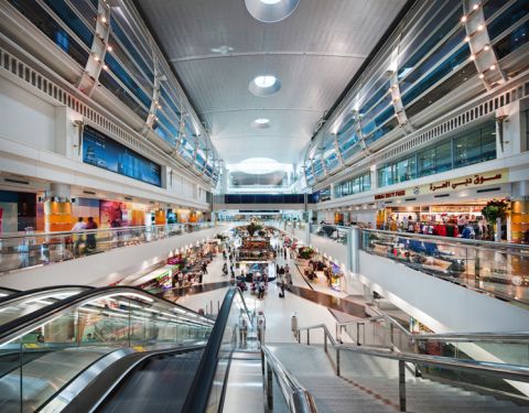 Dubai holds several architectural records, including the world's largest airport building. First opened in 2008, the 12.76 million sq ft terminal has boosted the handling capacity of Dubai International Airport to 60 million passengers a year. 