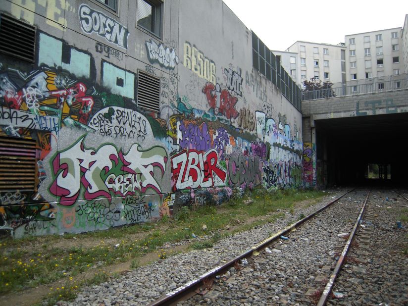Street art in urban underpass of <a href="http://ireport.cnn.com/docs/DOC-821862">Paris, France</a>.