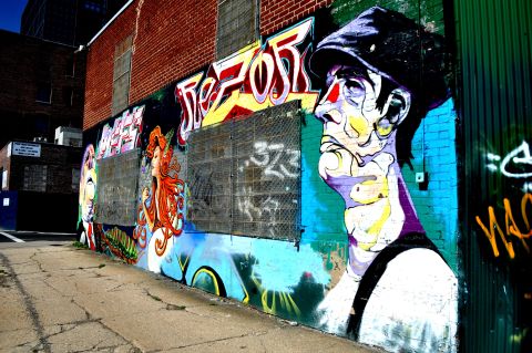 Dave Betts says in his neighborhood of Brooklyn, New York, <a href="http://ireport.cnn.com/docs/DOC-795369">street art is celebrated</a>.