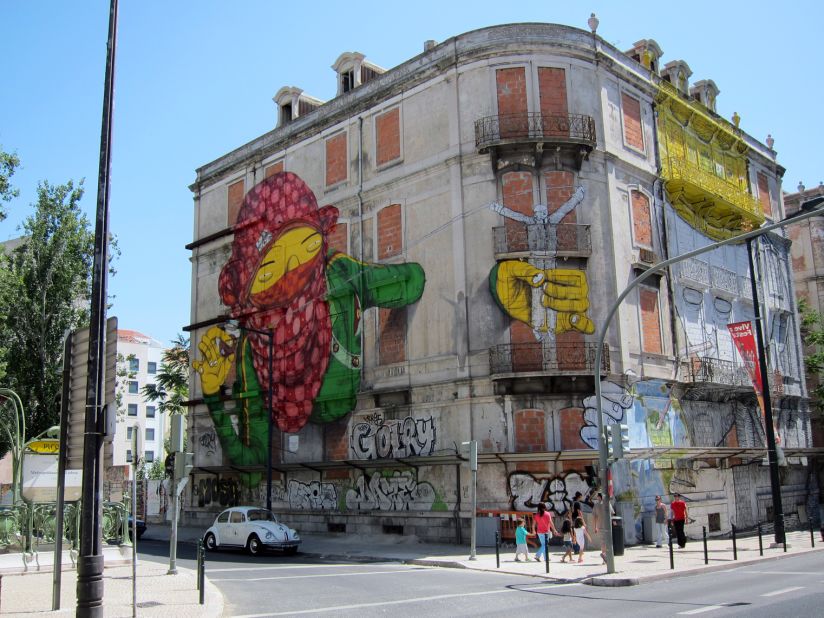 <a href="http://ireport.cnn.com/docs/DOC-782454">iReporter Cristina Garcia from Lisbon, Portugal</a>, says the themes of street art vary from artist to artist, but some express economic and social issues in their art. 