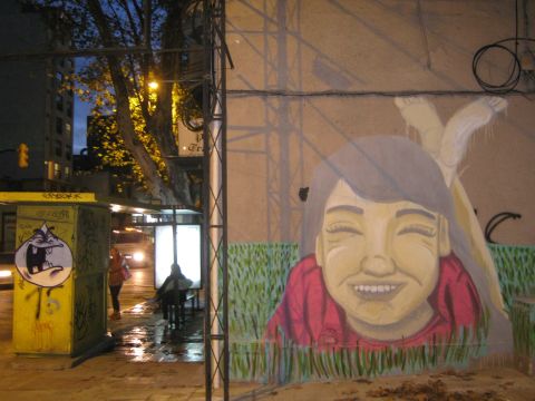 <a href="http://ireport.cnn.com/docs/DOC-797360">Public art in Montevideo, Uruguay</a>. iReporter Catherine Villar describes the piece as "Constructive Universalism," which is an art theory pioneered by Uruguayan artist Joaquín Torres García, whose works were mostly destroyed by a fire in the late 1970s.