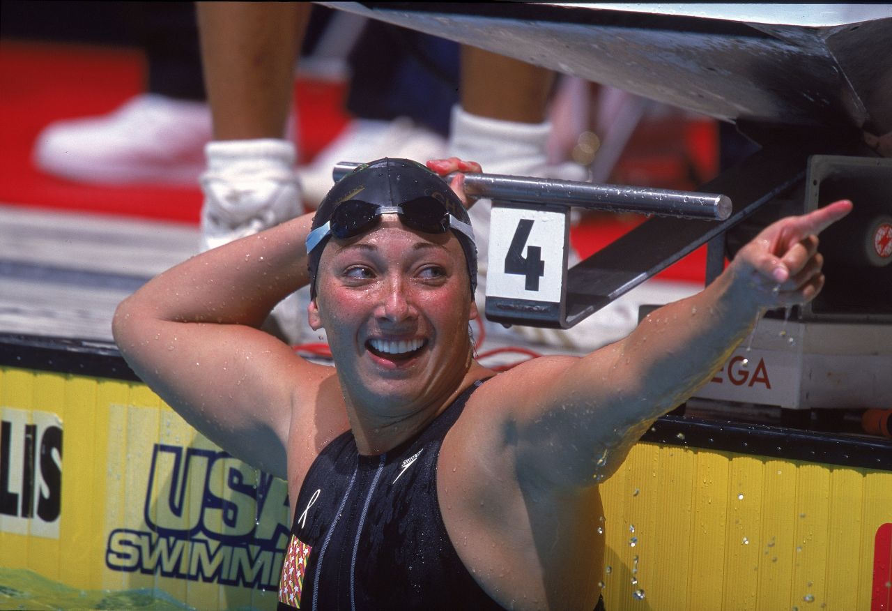U.S. swimmer Amy Van Dyken overcame problems with asthma to win six gold medals during her Olympic career, with four of those coming at the 1996 Atlanta Games.