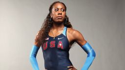 DALLAS, TX - MAY 13: Track and field athlete, Sanya Richards-Ross poses for a portrait during the 2012 Team USA Media Summit on May 13, 2012 in Dallas, Texas. (Photo by Nick Laham/Getty Images) 