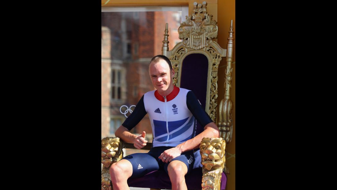 Every day, a lucky commoner gets five minutes to serve as Britain's monarch. Here, cyclist Christopher Froome announces that he is putting his rivals to death.