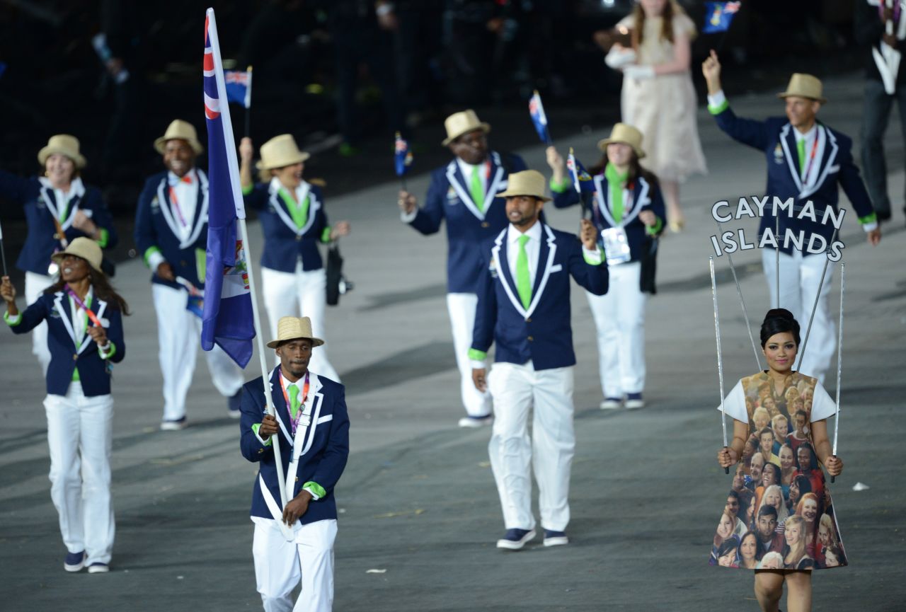 The prize for such feats came in the opening ceremony of London 2012 when Hyman lead the Cayman Island's team, all seven of them, into the 80,000-seater arena to join the rest of the athletes taking part in the event.