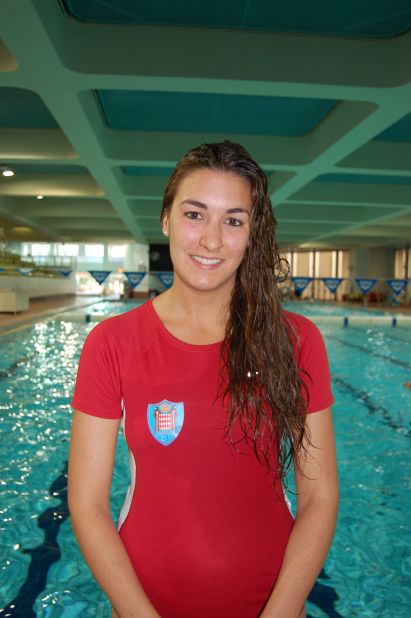 Angelique Trinquier was also a flag bearer for a nation with high hopes of bagging their first medal on the biggest stage of them all. The 21-year-old swimmer is Monaco's 100m backstroke specialist. 