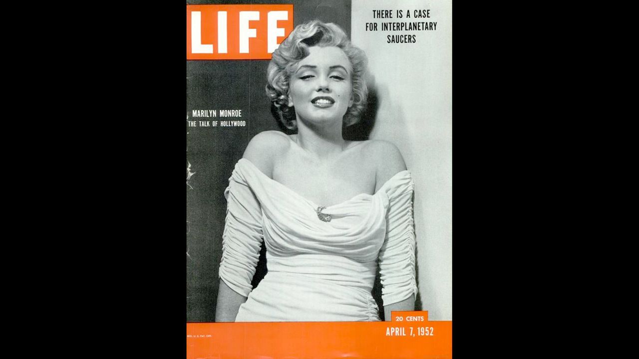 Marilyn Monroe's debut on the cover of LIFE Magazine, photographed by Philippe Halsman. See more from this series on <a href="https://www.cnn.com/2012/08/05/showbiz/gallery/marilyn-monroe-life/See%20more%20from%20this%20series%20on%20Life.com." target="_blank">LIFE.com</a>.