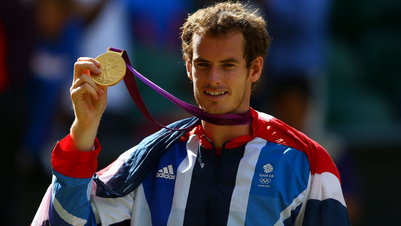 Andy Murray won his first major tennis title defeating world No. 1 Roger Federer in the Olympic final at Wimbledon